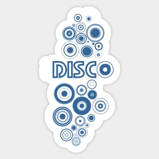 Disco blue Sticker